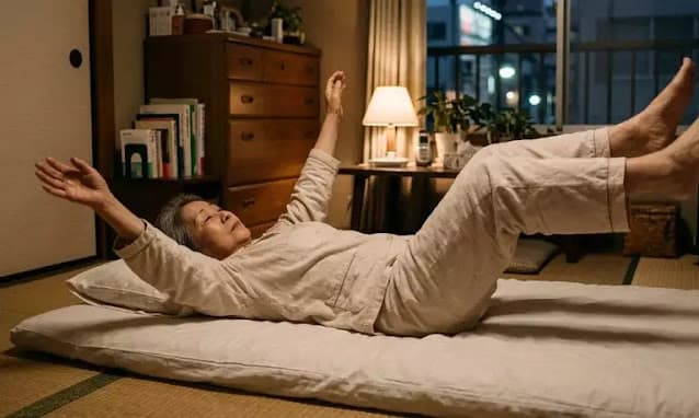 Dificuldade para dormir? Os japoneses estão adotando o “exercício da barata” para acelerar o sono